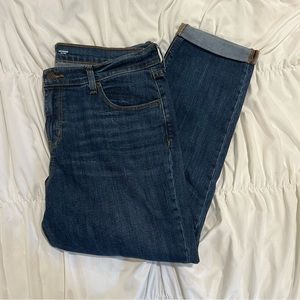 Old Navy Mid-Rise Boyfriend Jeans with Rolled Hem